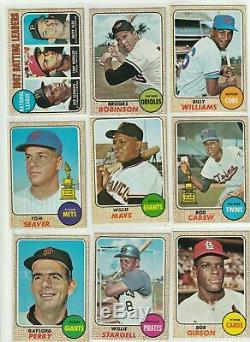 1968 Topps Complete Set With RYAN (R) PSA 6 and Mickey Mantle BVG 7.5 NM+