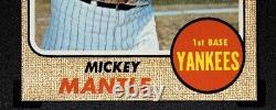 1968 Topps Mickey Mantle #280 SGC EX-NM 6. Sharp Corners+Edges. IMMACULATE