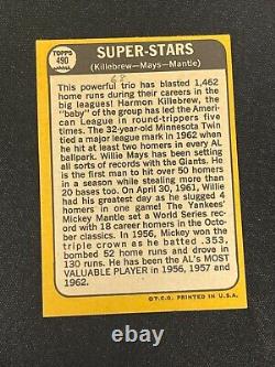 1968 Topps Mickey Mantle #490 Exmt V1966