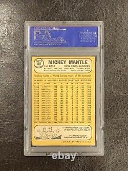 1968 Topps Mickey Mantle Card #280 PSA 3 VG HOF New York Yankees Legend
