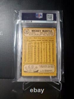 1968 Topps Mickey Mantle PSA 4, Eye Appeal, Yankees, Legend