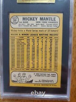 1968 Topps Mickey Mantle Yankees. SGC 6 goat all star the mick graded