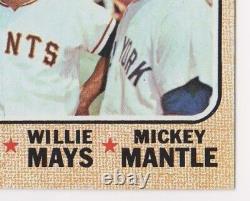 1968 Topps Super Stars #490 Mantle Mays Killebrew High Grade Beauty! NM+