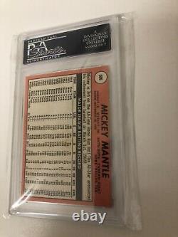 1969 Mickey Mantle Last Name In Yellow Topps PSA 6 EX-MT
