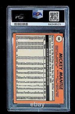 1969 Mickey Mantle Topps #500 Last Name In Yellow PSA 5 New Label