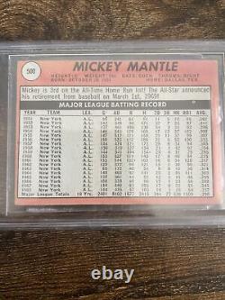 1969 TOPPS NO. 500 MICKEY MANTLE BVG 5 EXCELLENT HOF New York Yankees