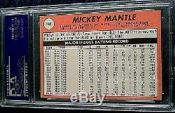 1969 Topps #500 Mickey Mantle Psa 9 Mint Hardly Ever Seen Awesome! Own IT