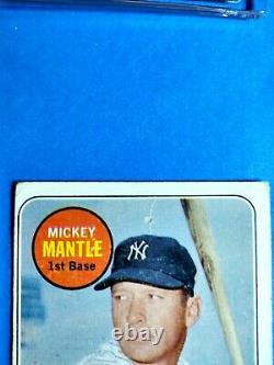 1969 Topps Baseball #500 Mickey Mantle New York Yankees HOF Fair to Good