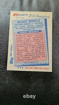 1982 Topps Kmart 20th Anniversary Mickey Mantle Autograph