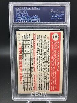1983 topps 52 #311 mickey mantle hof rc signed psa dna 7 closest to the grail
