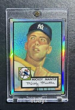 1996 Topps Mickey Mantle #2 1952 Finest Refractor Rare