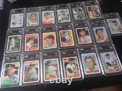 1996 Topps Mickey Mantle Commemorative set of 19 cards All Graded GMA 1951 -1969