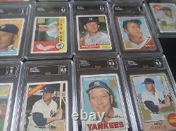1996 Topps Mickey Mantle Commemorative set of 19 cards All Graded GMA 1951 -1969
