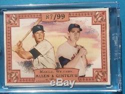 2006 Allen & Ginter Mickey Mantle Wood 1/1 (2) & Rip Card (4) Unripped Rare