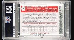 2006 Topps 7 Mickey Mantle 1952 Target Exclusive PLAYER WORN RELIC? PSA 9