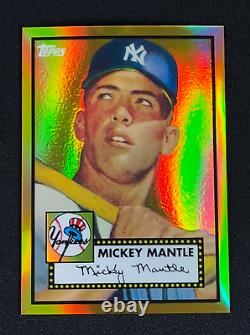 2008 MICKEY MANTLE Topps GOLD Chrome REFRACTOR #MMR-52 1952 ROOKIE 311