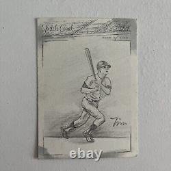 2008 Topps Baseball Sketch Card Mickey Mantle Card 1/1 One Of One
