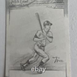 2008 Topps Baseball Sketch Card Mickey Mantle Card 1/1 One Of One