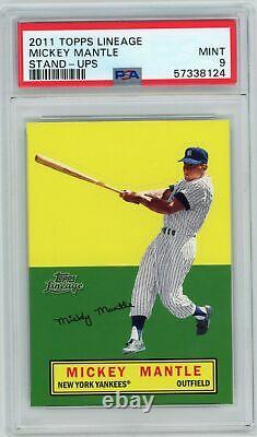 2011 Topps Lineage MICKEY MANTLE Yankees Stand-Up PSA 9 MINT Rare Grade FAST S&H