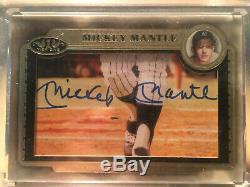 2012 Topps Tier One Mickey Mantle #1 Of 1 Cut Autograph Yankees Auto Hof Legend
