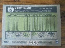 2021 Topps X Mickey Mantle 1961 rare jersey # 7/10 Pinstripe parallel Yankees
