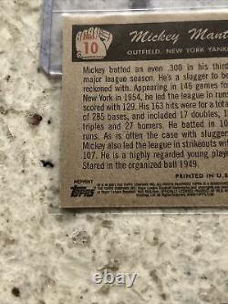2021 topps x mickey mantle collection #10 1955 bowman 3/15