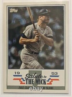 2022 Topps Series 1 Mickey Mantle Salute To The Mick STM-3 Fall Classic SSP
