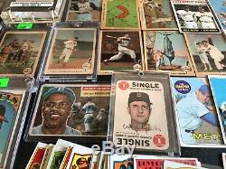 Amazing Vintage Baseball Card Lot Mickey Mantle Ted Williams Roberto Clemente +