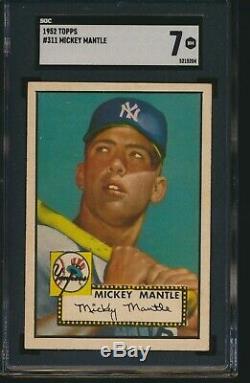 CENTERED 1952 Topps Hi #311 Mickey Mantle New York Yankees HOF RC SGC 7 NM WOW