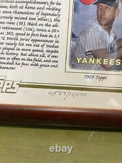 Framed Topps Mickey Mantle 1931-1995 card -releases poster /10000 Nice