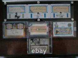 HOF Autograph Lot Ty Cobb, Mickey Mantle, Jackie Robinson, Roberto Clemente + 3