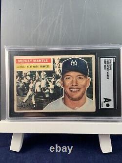 MICKEY MANTLE 1956 Topps Mickey #135 SGC A Authentic (Grey Back)