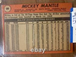 MICKEY MANTLE 1969 Topps Mickey Mantle #500 Yankees