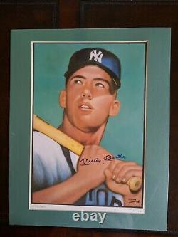 MICKEY MANTLE Iconic 1952 Topps Rookie Card Dvorak Lithograph #124 of 250