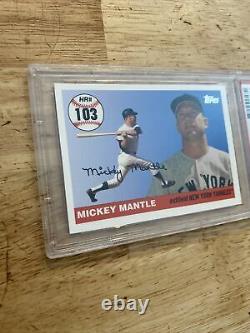 MICKEY MANTLE PSA 9 Topps MINT New York Yankees Man Cave Collector Card! 2006