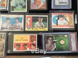 MICKEY MANTLE Yankees vintage card Lot Roger Maris RC PSA SGC OVER 10k in BV
