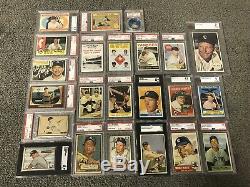 MUST SEE! Mickey Mantle collection 1951 Bowman 311 1952 1953 Topps PSA SGC BVG