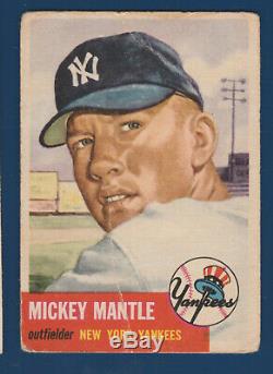 Mickey Mantle 1953 Topps 1953 No 82 Low Grade 20229