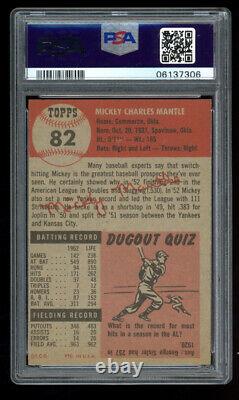 Mickey Mantle 1953 Topps #82 (PSA 8) (OC) New York Yankees