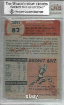 Mickey Mantle 1953 Topps Bvg 1.5! Well Centered/beauty/nice As Any Psa Here