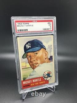 Mickey Mantle 1953 Topps PSA 5 Great Centering and Color