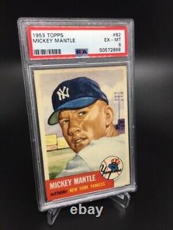 Mickey Mantle 1953 Topps PSA 6 Great Color and Centering (PWCC A)