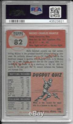 Mickey Mantle 1953 Topps Psa 2.5! Nicely Centered/eye Appeal/just Graded