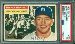 Mickey Mantle 1956 Topps #135 PSA 1 Very Nice Eye Appeal / NO Creases