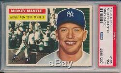Mickey Mantle 1956 Topps # 135 PSA 7 Well Centered! High Grade