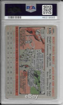 Mickey Mantle 1956 Topps Psa 3.5! Centered/overall 3rd Topps Card Rising