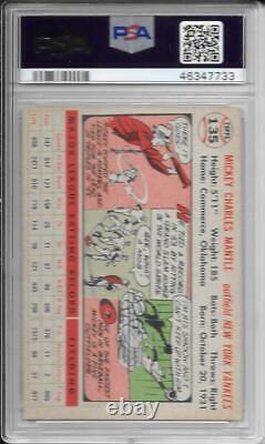 Mickey Mantle 1956 Topps White Back Psa 4! Rare/just Graded/3rd Overall Topps