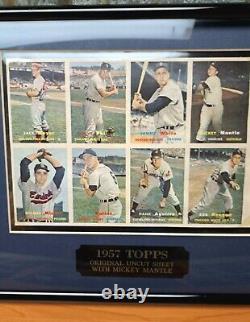 Mickey Mantle 1957 Topps #95 Vintage New York Yankees Baseball Original uncut