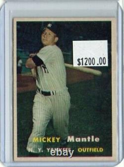 Mickey Mantle 1957 Topps #95 Yankees HOF