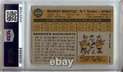 Mickey Mantle 1960 Topps Vintage Baseball Card Graded PSA 6 EX-MT Yankees #350
